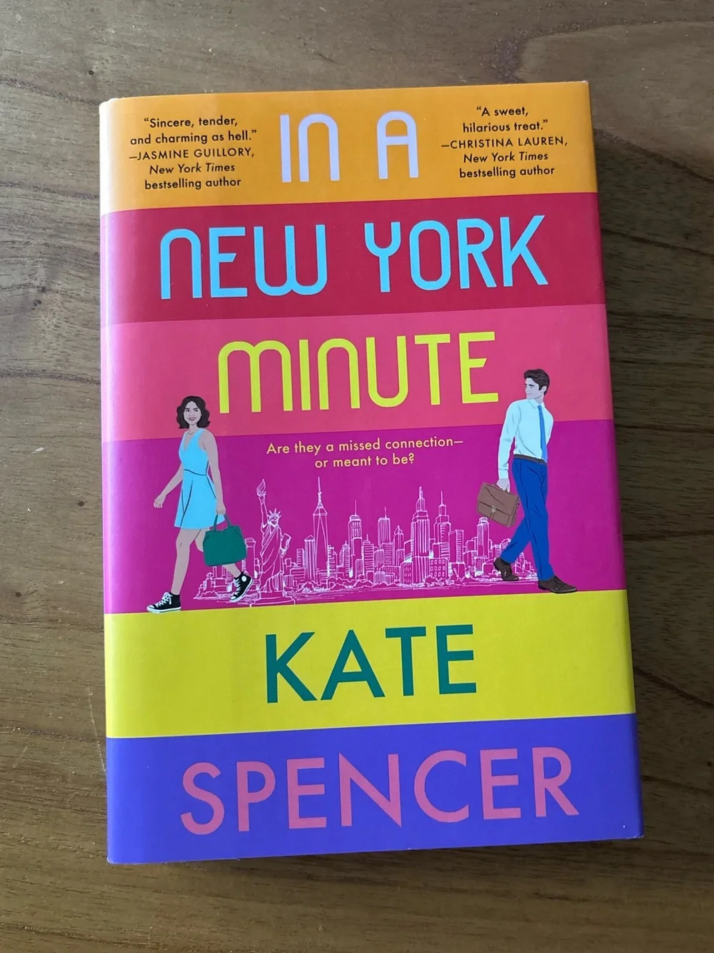 In a New York Minute by Kate Spencer Hardcover Book - Fiction, Novel, Romance